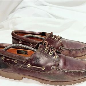 Timberland 3-Eye Lug Leather Boat Shoe Men’s Size 12 W